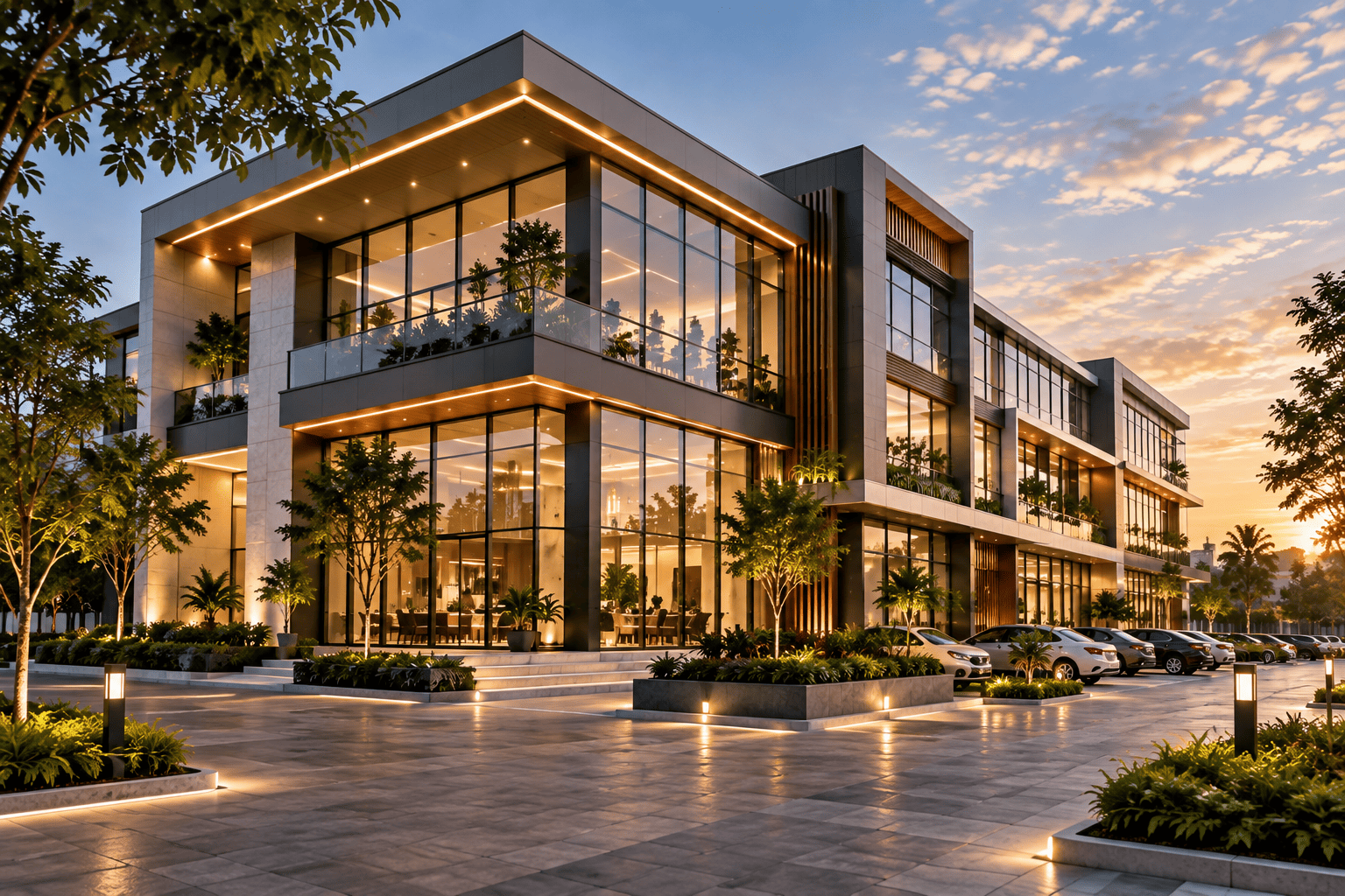 Representative multi-level commercial architecture